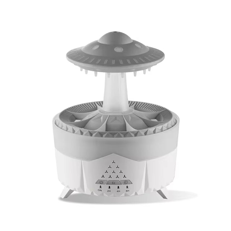 Experience Tranquility with the Rain Cloud Humidifier - Remote-Controlled Raindrop Diffuser and Mushroom Lamp